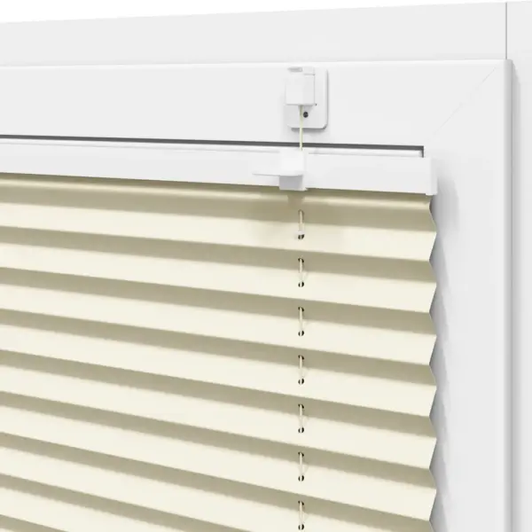 Plisseeritud ruloo, kreemjasvalge, 55 x 150 cm, 100% polüester – 10