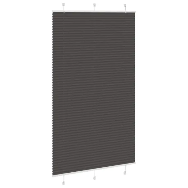 Plisseeritud ruloo privaatsuse ja päikesekaitsega, must, 120 x 200 cm – 3