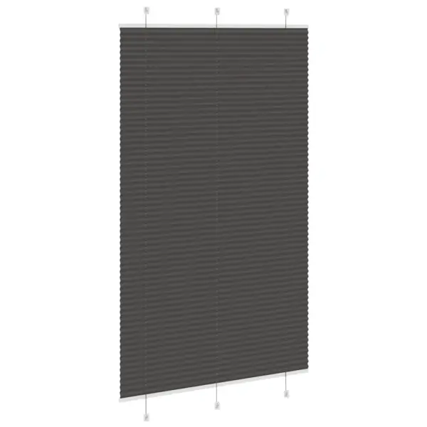 Plisseeritud ruloo privaatsuse ja päikesekaitsega, must, 120 x 200 cm – 4