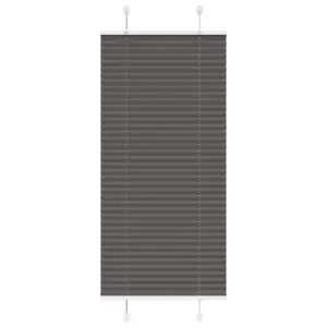 Plisseeritud ruloo aknale, must, 55 x 150 cm, 100% polüester, kanga laius 54,4 cm