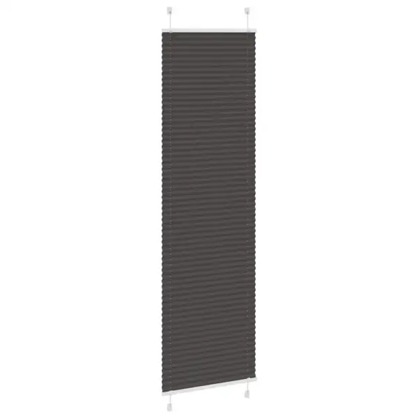 Plisseeritud ruloo privaatsuseks, must, 60 x 200 cm, 100% polüester, kahe paigaldusviisiga – 3