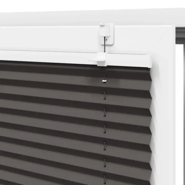 Plisseeritud aknaruloo privaatsuseks, must, 80 x 150 cm, 100% polüester – 9