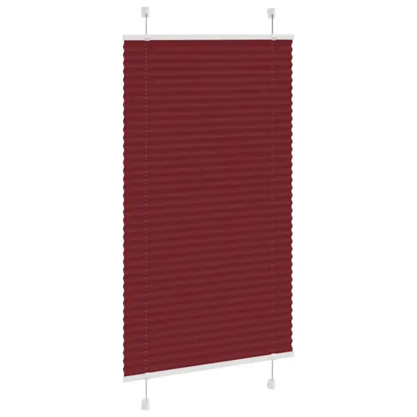 Plisseeritud ruloo privaatsuseks, bordoopunane, 75 x 150 cm, 100% polüester - 3