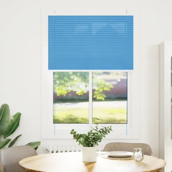Plisseeritud ruloo sinine 100 x 150 cm, 100% polüester, kinnitus kruvidega või klambritega - 2
