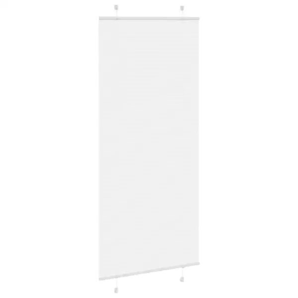 Valge plisseeritud ruloo privaatsuseks, 100 x 200 cm, 100% polüester, kahe paigaldusviisiga – 3