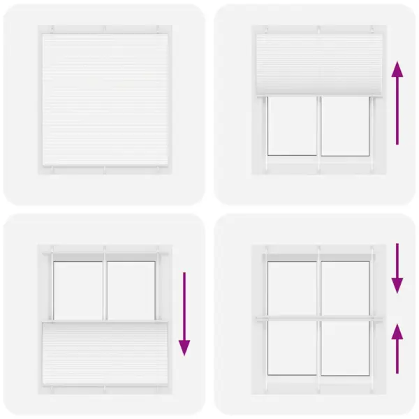 Plisseeritud ruloo privaatsuseks ja päikesekaitseks, valge, puurimiseta või kruvidega paigaldus, 115 x 100 cm – 7