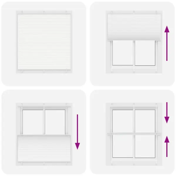 Plisseeritud ruloo valge 120 x 100 cm kahe paigaldusviisiga – 7