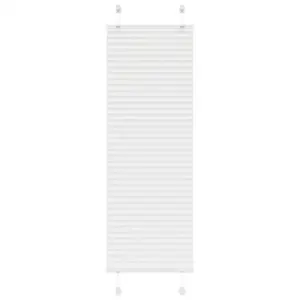 Plisseeritud ruloo privaatsuse ja päikesekaitseks, valge, 50 x 100 cm