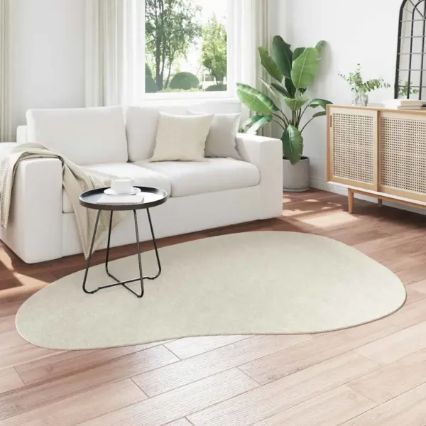 Kreemjas polüestervaip HUARTE libisemiskindla põhjaga, 140 x 200 cm – 3