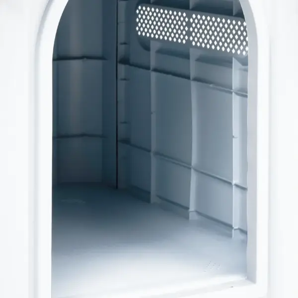 Polüpropüleenist koerakuut ventilatsiooniavadega, sinine-valge, 59 x 75 x 66 cm – 5