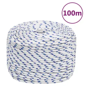 Polüpropüleenist paadiköis, valge, 10 mm, 100 m