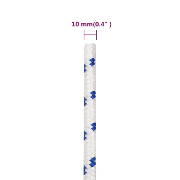 Polüpropüleenist paadiköis, valge, 10 mm, 100 m - 6