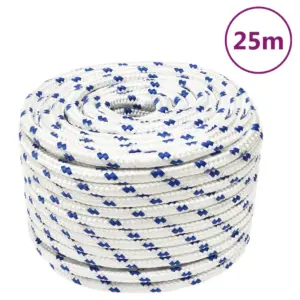Polüpropüleenist paadiköis, valge, 12 mm, 25 m