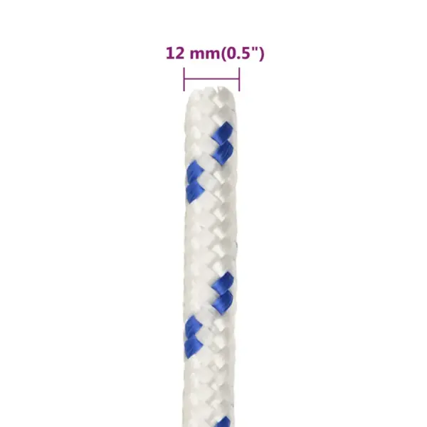 Polüpropüleenist paadiköis, valge, 12 mm, 25 m - 6