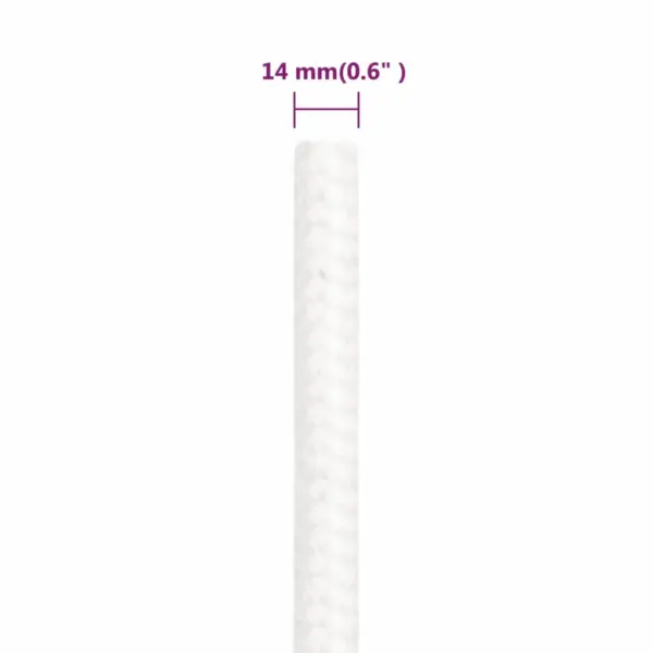 Polüpropüleenist paadiköis, täisvalge, 14 mm, 250 m rull – 6