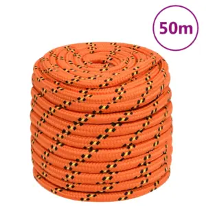 Polüpropüleenist punutud paadiköis, oranž, 16 mm, 50 m