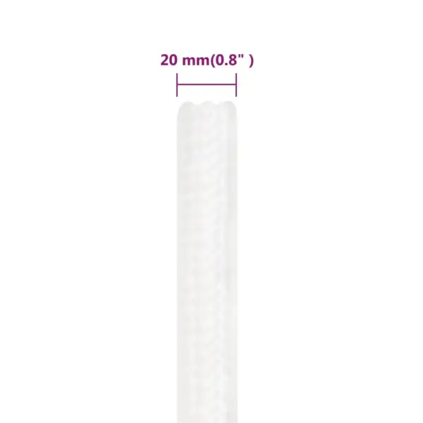 Polüpropüleenist paadiköis, täisvalge, 20 mm x 25 m - 6