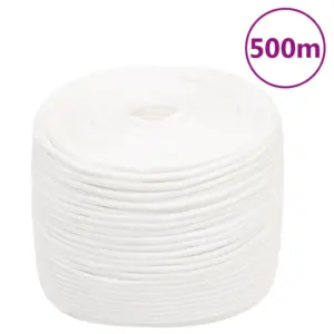 Polüpropüleenist paadiköis, täisvalge, 8 mm, 500 m rull
