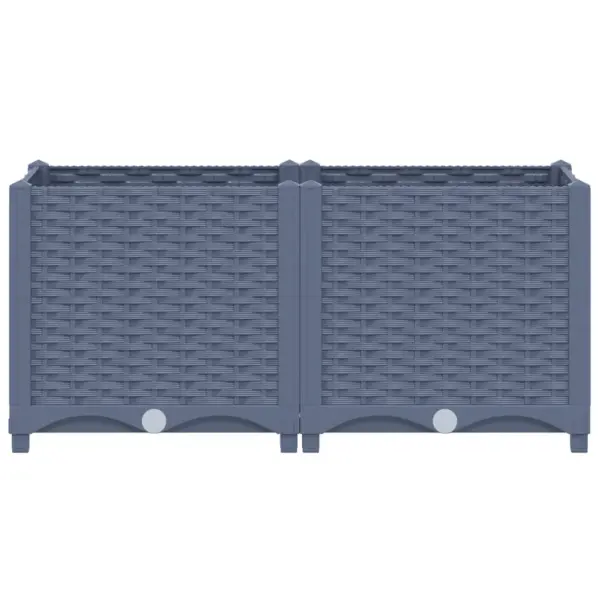 Polüpropüleenist taimekast, sinakashall, 80 x 40 x 38 cm – 3