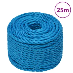Polüpropüleenist töököis, sinine, 10 mm, 25 m