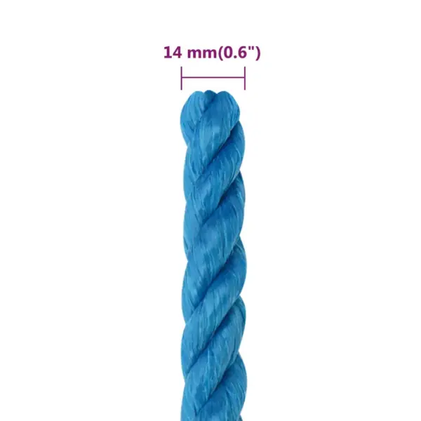 Polüpropüleenist töököis, sinine, 14 mm, 50 m - 6