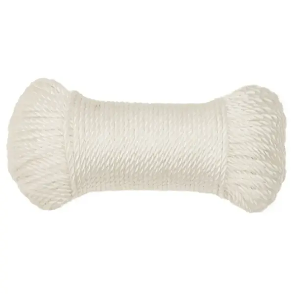 Valge polüpropüleenist töököis, 8 mm, 250 m – 3