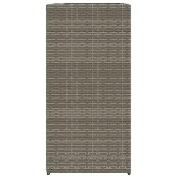 Kõrged polürotangist aia taimekastid riidest sisuga, 2 tk, hall, 40 x 40 x 80 cm – 6