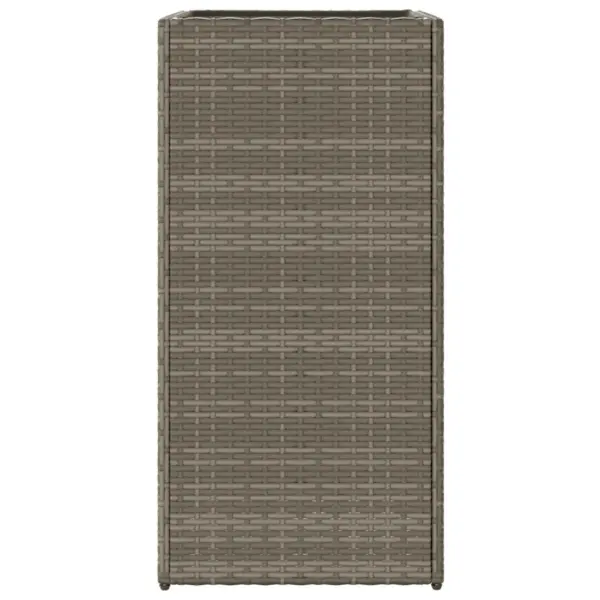 Kõrged polürotangist aia taimekastid riidest sisuga, 2 tk, hall, 40 x 40 x 80 cm – 7