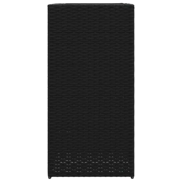 Kõrged polürotangist aia taimekastid, 2 tk, must, 40 x 40 x 80 cm – 6