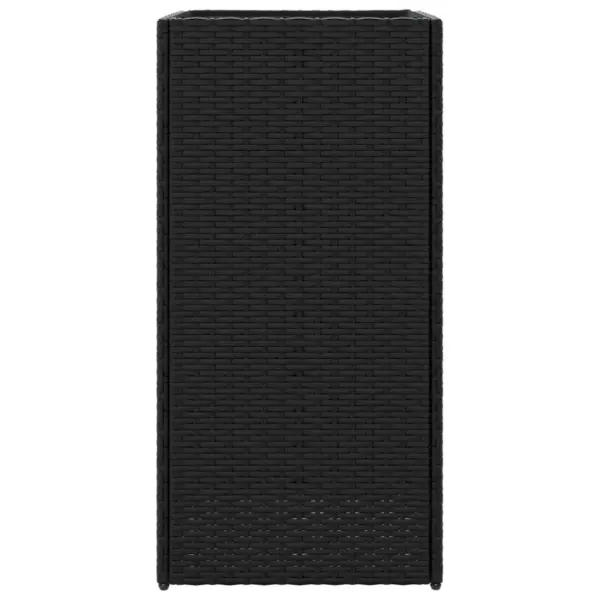 Kõrged polürotangist aia taimekastid, 2 tk, must, 40 x 40 x 80 cm – 7