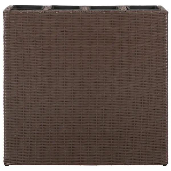 Pruun polürotangist taimelava 4 eemaldatava potiga, 79 x 22 x 76 cm – 4