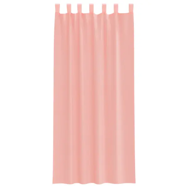 Poolläbipaistvad voile-kardinad vardataskuga, roosa, 2 tk, 140 x 225 cm – 4