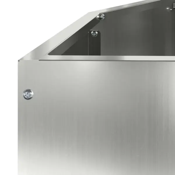 Poolringikujuline aiakast terrassile, hõbedane tsingitud teras, 120 x 60 x 35 cm – 9