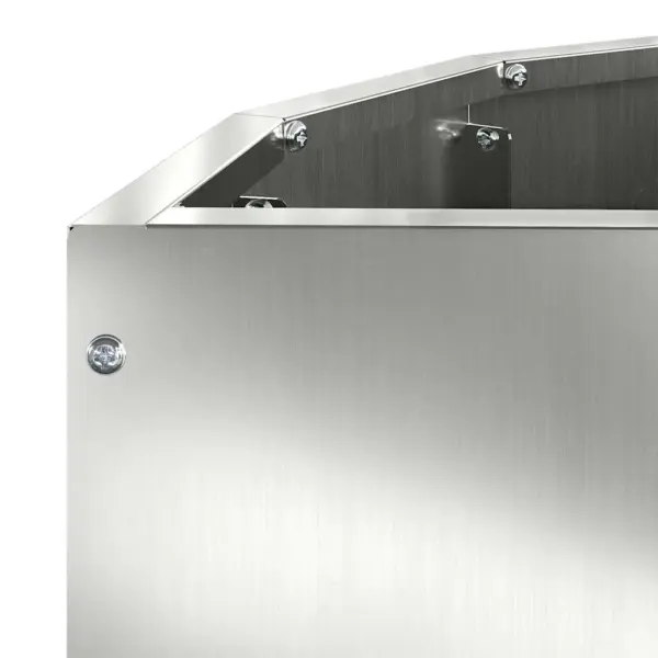 Poolringikujuline taimekast, hõbedane tsingiteras, 60 x 30 x 35 cm – 9