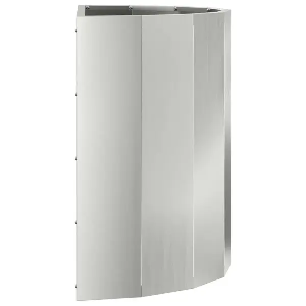 Poolringikujuline hõbedane taimekast tsingitud terasest, 60 x 30 x 50 cm – 6