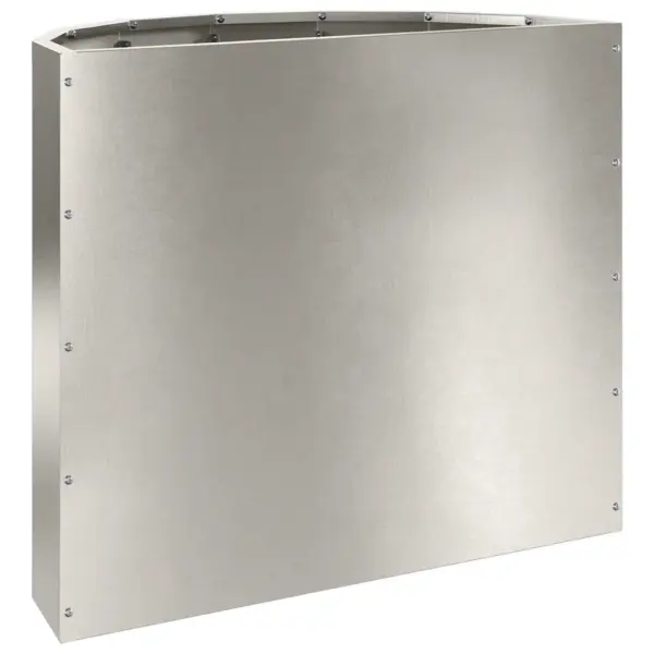 Poolringikujuline roostevabast terasest taimekast, hõbedane, 60 x 30 x 50 cm – 7