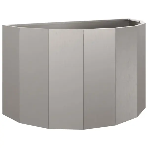 Poolringikujuline taimekast välitingimustesse, roostetav teras, 90 x 45 x 50 cm – 5