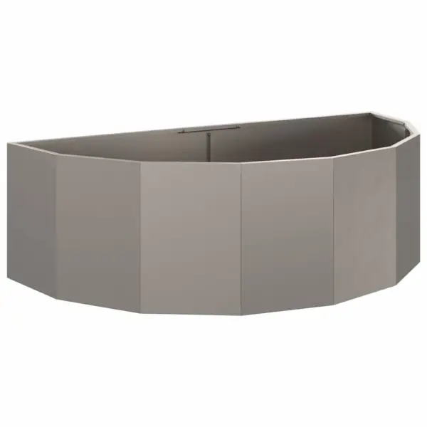 Poolringikujuline taimekast, roostetooni terasest, 120 x 60 x 35 cm – 5