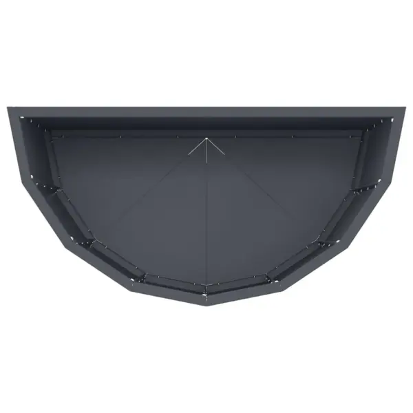 Poolringikujuline terasest taimekast, antratsiit, 60 x 30 x 50 cm – 8