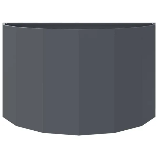 Poolringikujuline terasest taimekast, antratsiit, 90 x 45 x 50 cm – 5