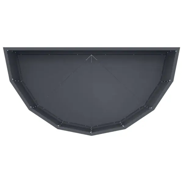 Poolringikujuline terasest taimekast, antratsiit, 90 x 45 x 35 cm – 8