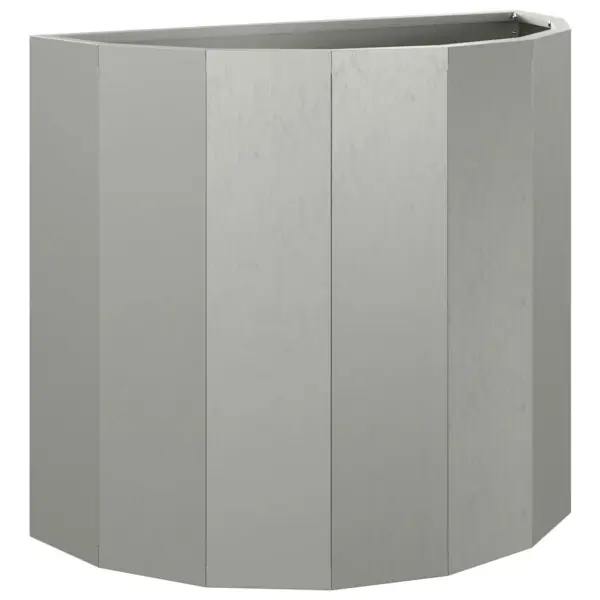 Poolringikujuline terasest taimekast roostevärvi, 60 x 30 x 50 cm – 5