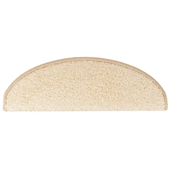 Poolringikujulised trepimatid kahepoolse teibiga, 10 tk, kreemjas, 65 x 21 x 4 cm – 4