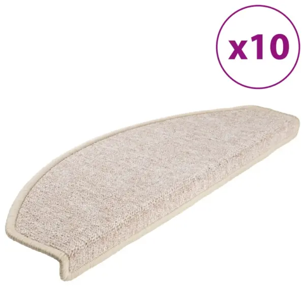 Poolringikujulised trepimatid kahepoolse teibiga, 10 tk, pruunikashall, 65 x 24 x 4 cm – 2