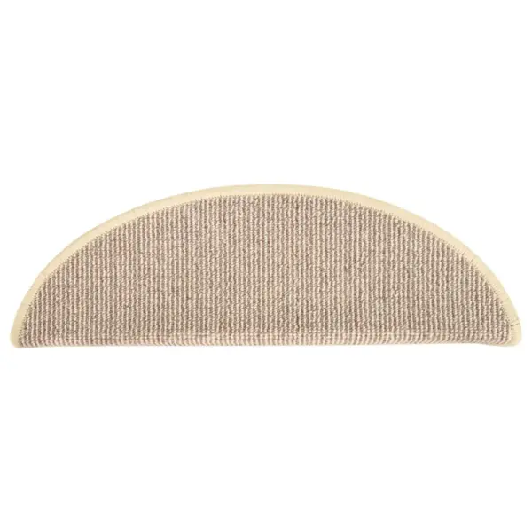 Poolringikujulised trepimatid kahepoolse teibiga, valge ja pruun, 15 tk, 56 x 17 x 3 cm – 5