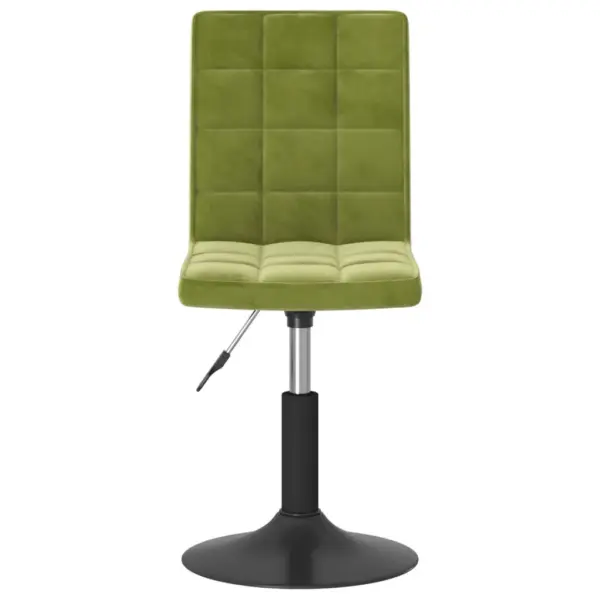 Pööratavad söögitoolid gaasitõstega, 6 tk, heleroheline samet – 4