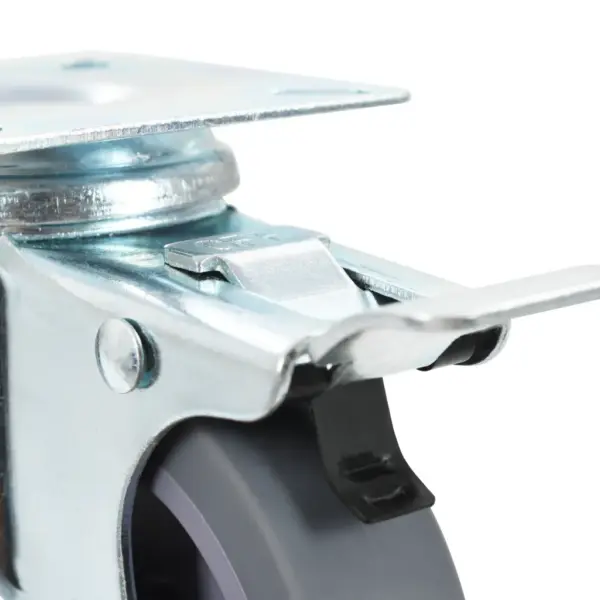 Hallid TPR pöördrattad topeltpiduritega, 75 mm, 4 tk – 5