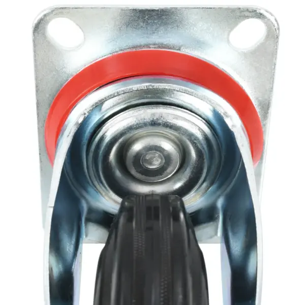 Pöörlevad kummirattad mööblile, must, 16 tk, 160 mm, 150 kg – 7