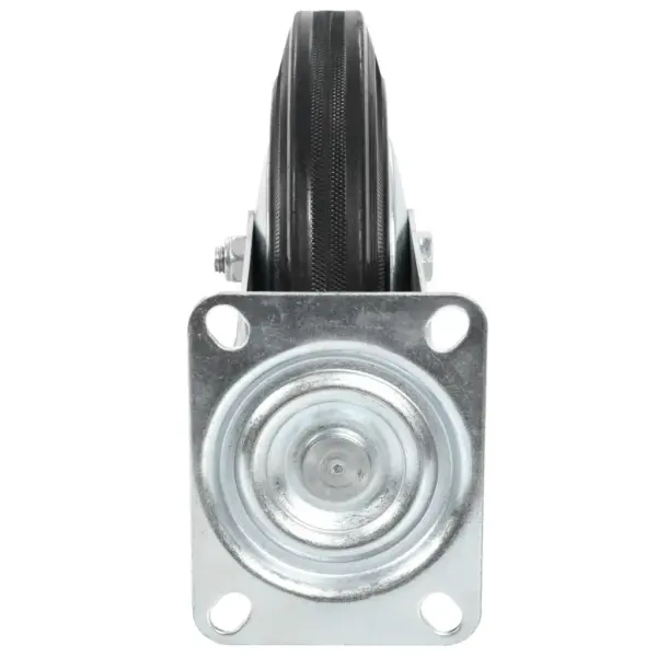 Pöörlevad kummirattad mööblile, 4 tk, 200 mm, must, tsingitud raam – 6