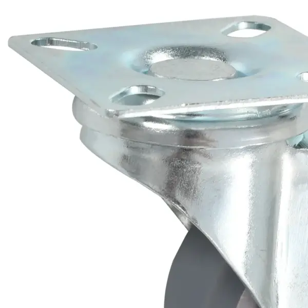 Pöörlevad mööblirattad 50 mm hallist termoplastilisest kummist, 96 tk – 5